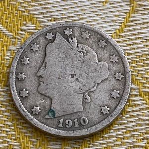 Antique 1910 Liberty Head Nickel